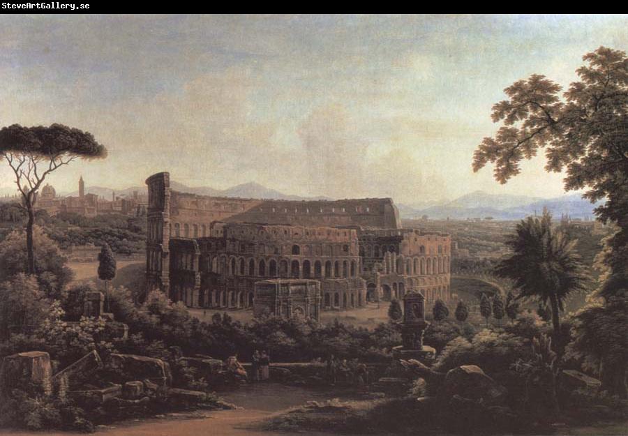 unknow artist A View in rome.the colosseum